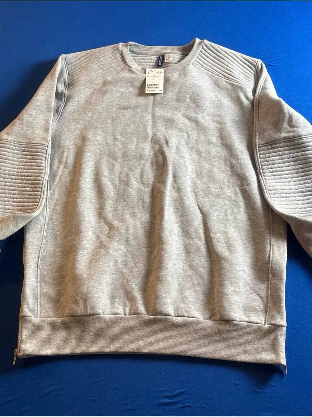 H&M Divided Crewneck Sweatshirt Grey Men's Size X-Large Pullover New